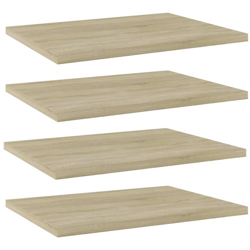 Bookshelf Boards 4 pcs Sonoma Oak 40x30x1.5 cm Chipboard