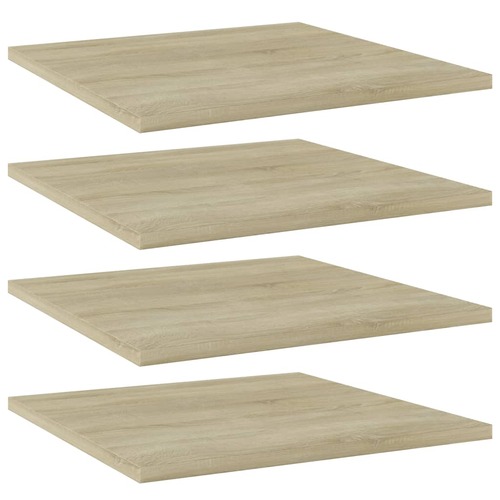 Bookshelf Boards 4 pcs Sonoma Oak 40x40x1.5 cm Chipboard