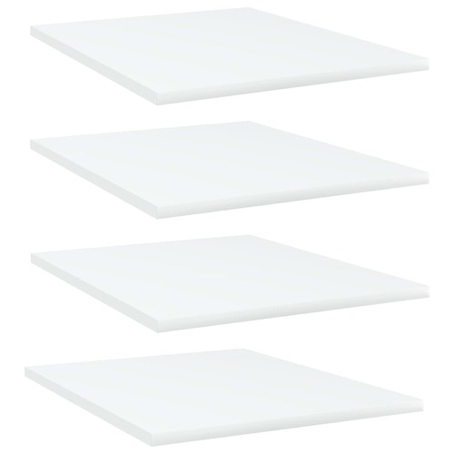 Bookshelf Boards 4 pcs White 40x50x1.5 cm Chipboard