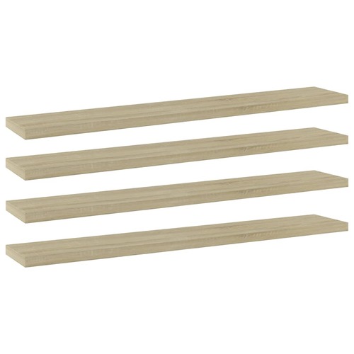 Bookshelf Boards 4 pcs Sonoma Oak 60x10x1.5 cm Chipboard