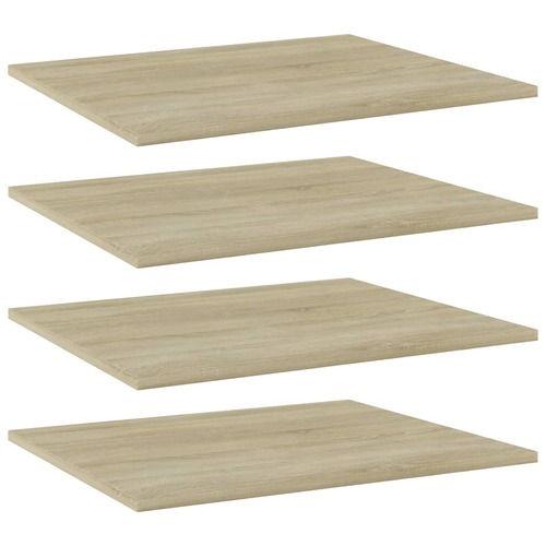 Bookshelf Boards 4 pcs Sonoma Oak 60x50x1.5 cm Chipboard