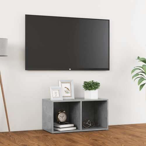 TV Cabinet Concrete Grey 72x35x36.5 cm Chipboard