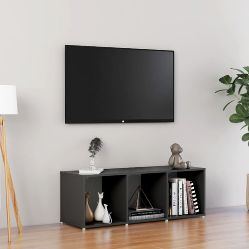 TV Cabinet Grey 107x35x37 cm Chipboard