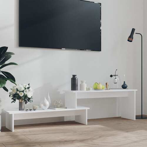 TV Cabinet White 180x30x43 cm Chipboard