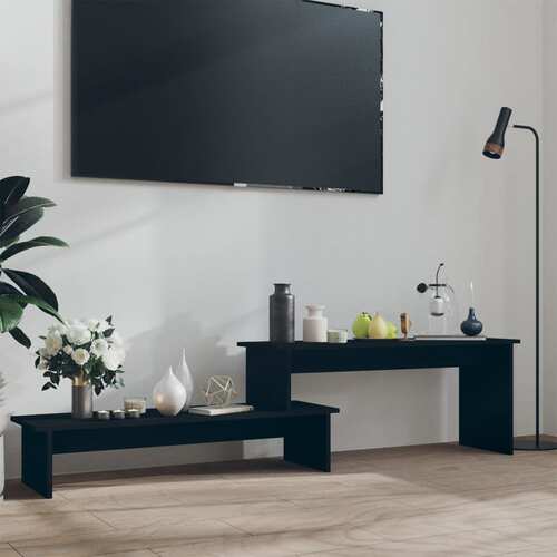 TV Cabinet Black 180x30x43 cm Chipboard