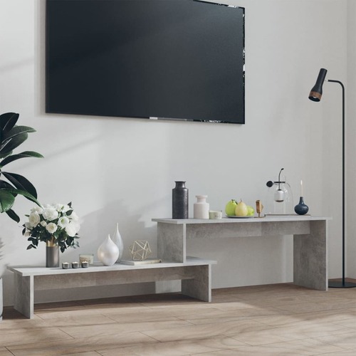 TV Cabinet Concrete Grey 180x30x43 cm Chipboard