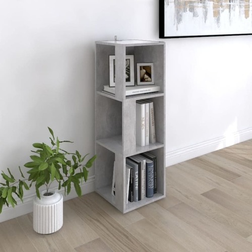 Corner Cabinet Concrete Grey 33x33x100 cm Chipboard