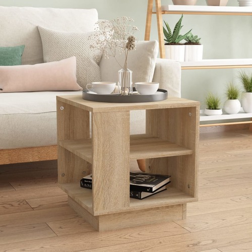 Coffee Table Sonoma Oak 40x40x43 cm Engineered Wood
