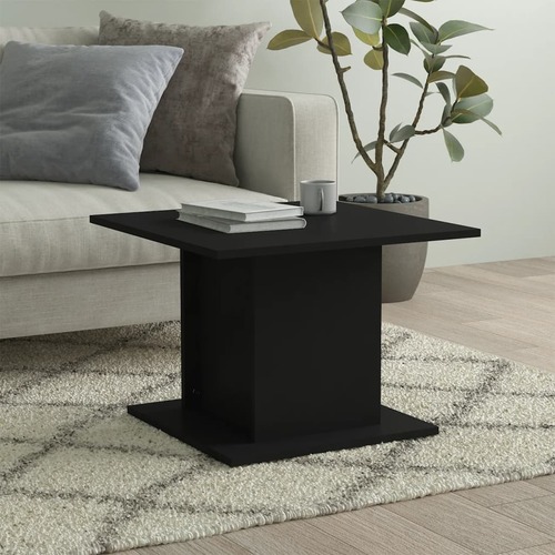Coffee Table Black 55.5x55.5x40 cm Chipboard