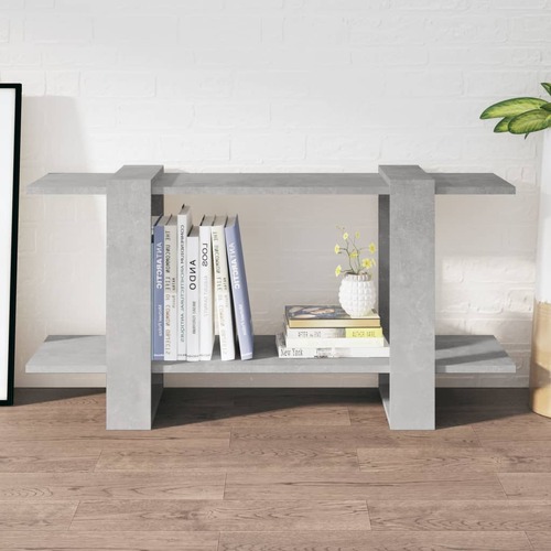 Book Cabinet Concrete Grey 100x30x51cm Engineered Wood
