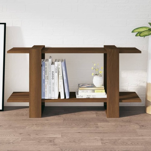 Book Cabinet Brown Oak 100x30x51 cm Engineered Wood