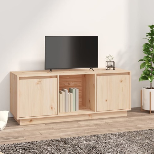 TV Cabinet 110.5x35x44 cm Solid Wood Pine
