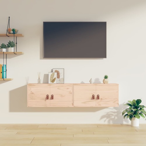 Texarkana Wall Cabinets 2 pcs 60x30x30 cm Solid Wood Pine