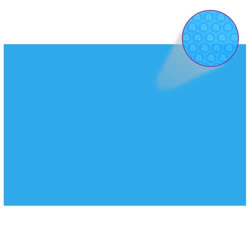 Rectangular Pool Cover 300 x 200 cm PE Blue