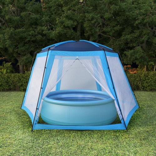 Pool Tent Fabric 590x520x250 cm Blue