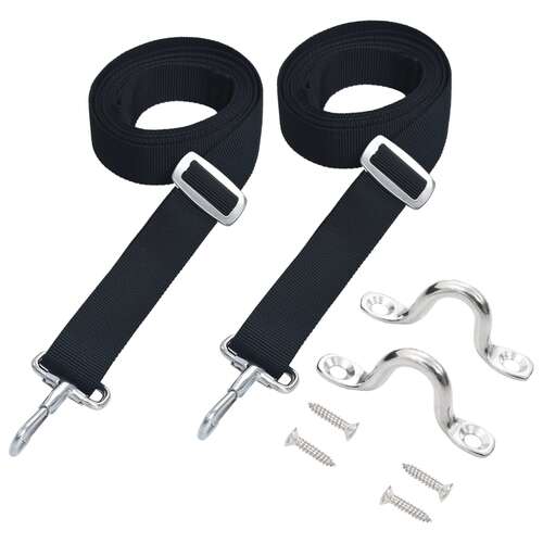 Bimini Top Straps 2 pcs Fabric and Stainless Steel