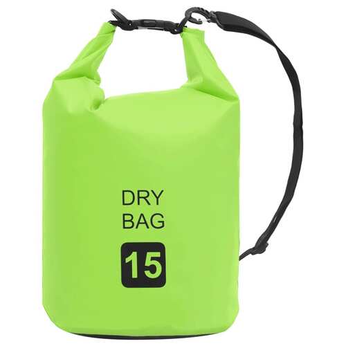 Dry Bag Green 15 L PVC