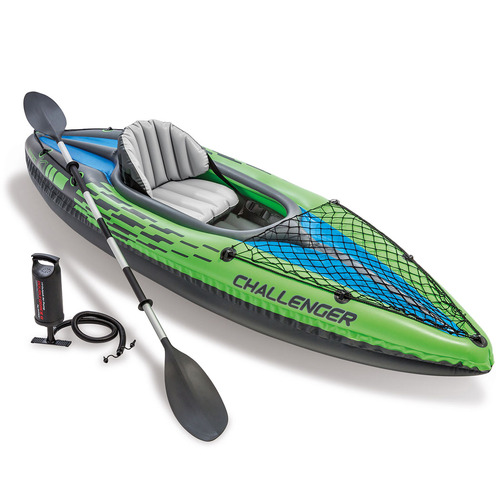 Kayak Boat Inflatable K1 Sports Challenger 1 Seat Floating Oars River Lake