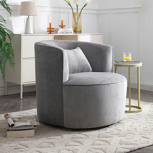 Miami Fabric Arm Chair Grey