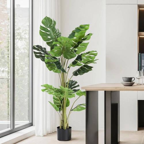 140cm Artificial Monstera Tree Faux Tree Indoor Decor Artificial Plants Lifelike Plant 1.4 m