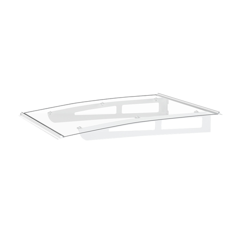 Window Door Awning Canopy Aluminum Frame Outdoor Patio Sun Shield 1x1m
