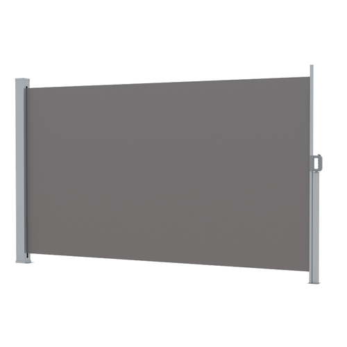 Side Awning Sun Shade Outdoor Blinds Retractable Screen 1.8X3M Grey