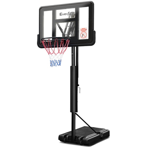 3.05M Basketball Hoop Stand System Ring Portable Net Height Adjustable Black