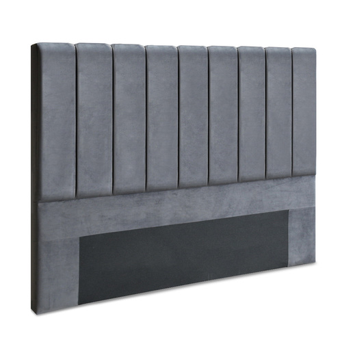 Artiss King Size Fabric Bed Headboard - Grey