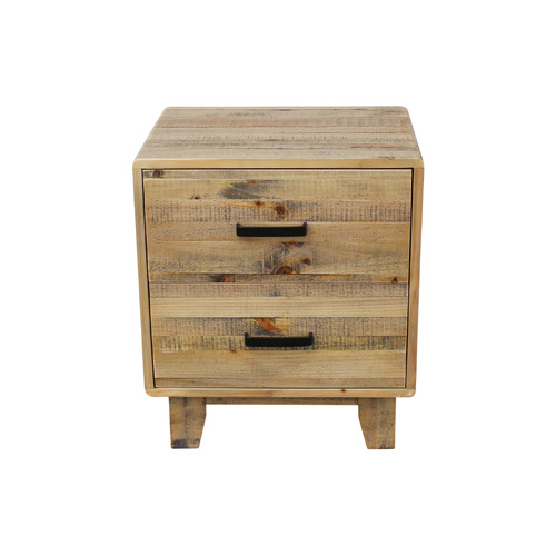 Bedside Table Rustic Timber