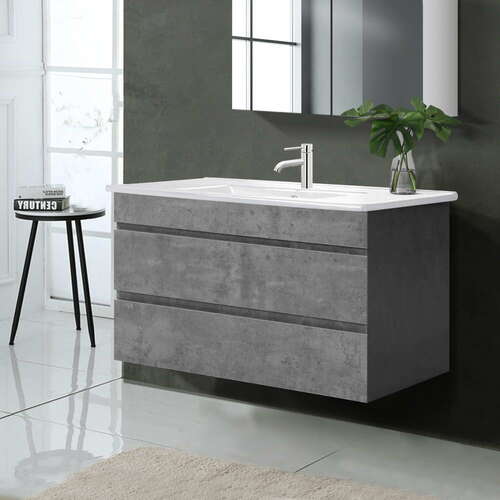 Cefito 900mm Bathroom Vanity Cabinet Basin Unit Sink Storage Wall Mounted Cement