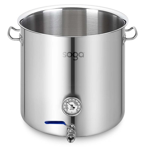 Stainless Steel 71L No Lid Brewery Pot With Beer Valve 45*45cm