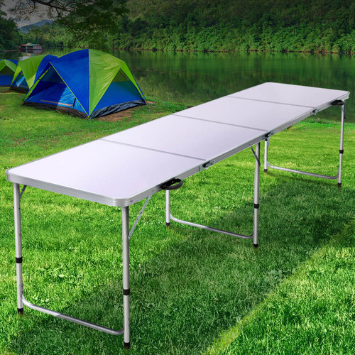 Camping Table Folding Aluminum Portable BBQ Outdoor 240CM