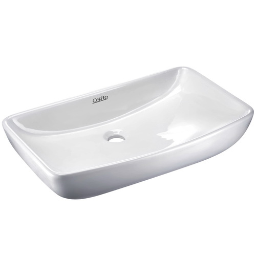 Ceramic Rectangle Sink Bowl - White