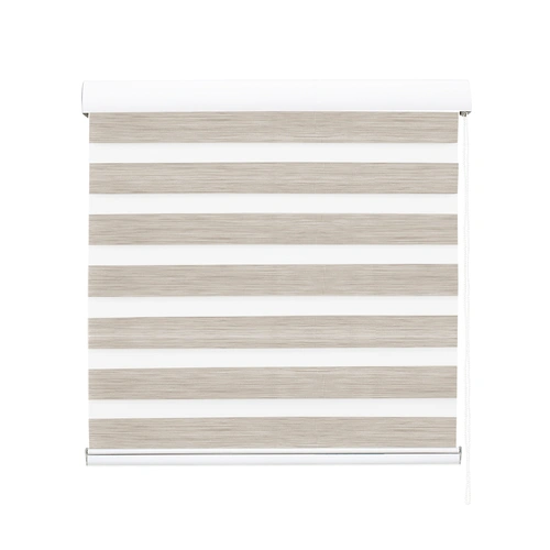  Blackout Zebra Roller Blind Curtains 210x210 Beige