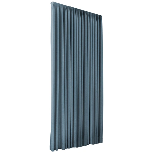  2XBlockout Curtains Chenille 180x250 Blue CD1016-180x250-DG