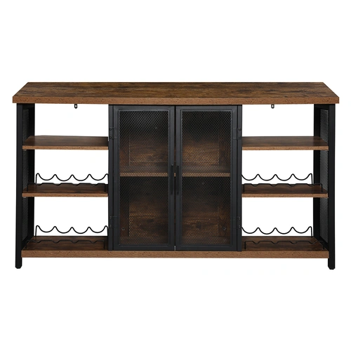  Bar Cabinet Buffet Sideboard Walnut
