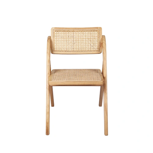  2X Dining Chairs Foldable Accent Clear