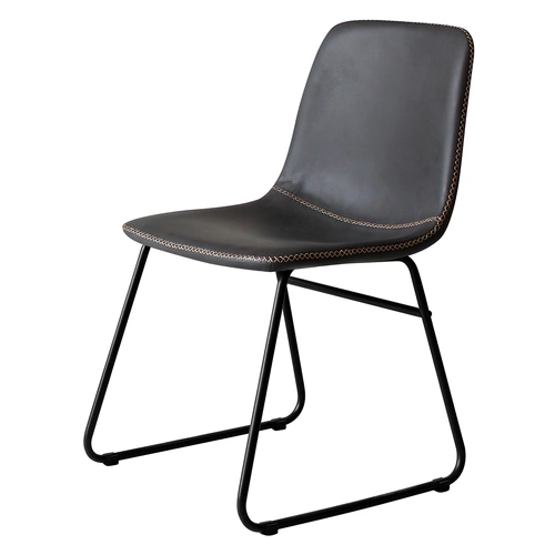  2x Dining Chairs Kitchen Table Black