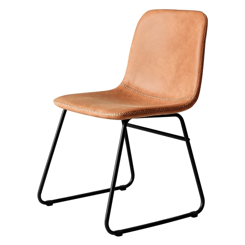  2x Dining Chairs Kitchen Table Brown