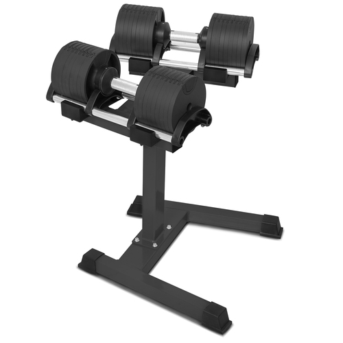 CORTEX RevoLock 40kg Adjustable Dumbbell Set with Stand (20kg Pair)