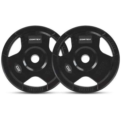 CORTEX 20kg Tri-Grip 50mm Olympic Plates (Pairs)
