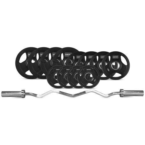 40kg Tri-Grip 50mm Olympic Curl Bar Set