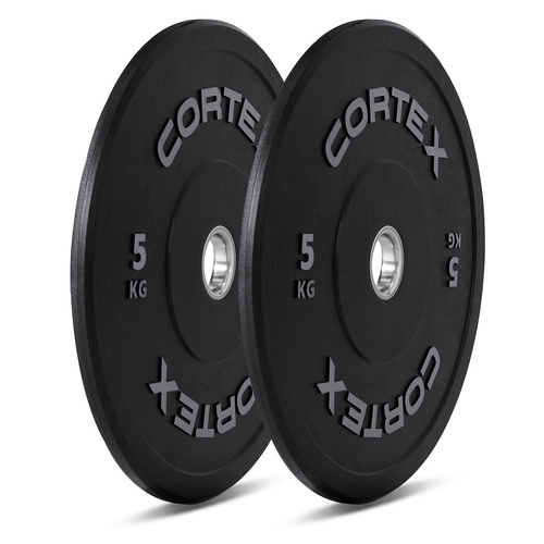 5kg Black Series V2 50mm Rubber Olympic Bumper Plate (Pair)