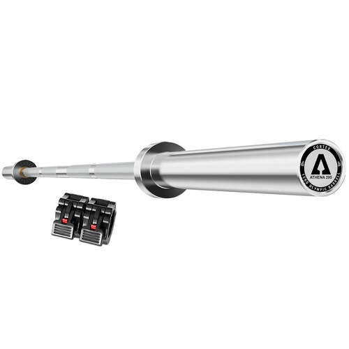 ATHENA200 7ft 15kg Womens' Olympic Barbell with Lockjaw Collars