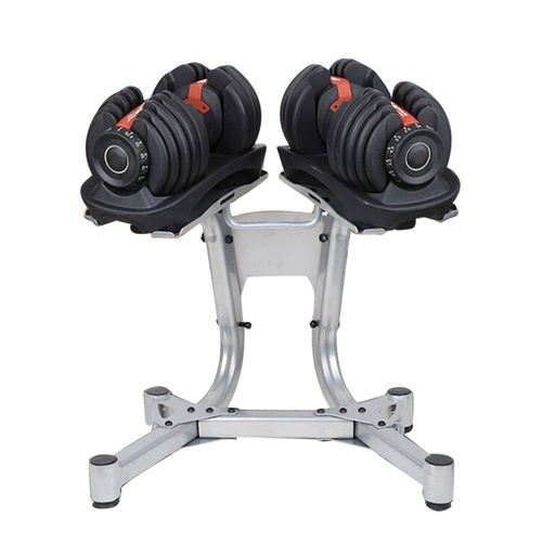 Adjustable Dumbbells 52.5lb in Pairs (48kg) + Stand
