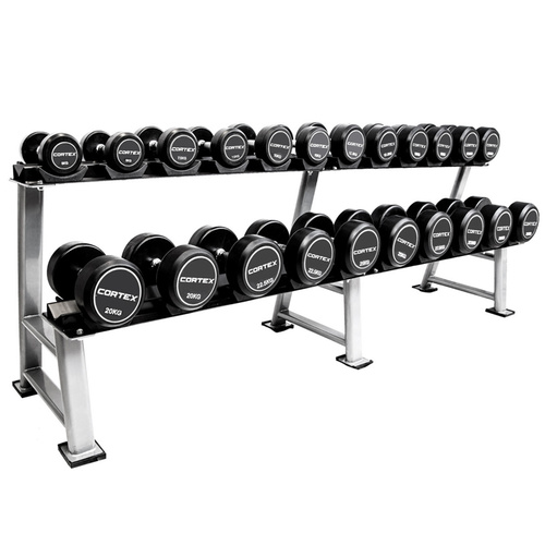 PRO FIXED DUMBBELL SET 5-30KG + STAND
