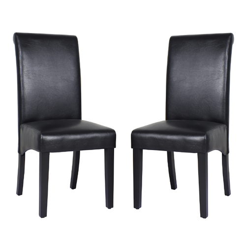 2 X Swiss Dining Chair-Black