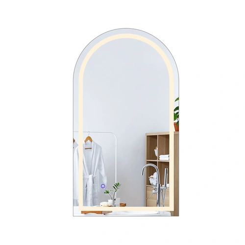  LED Wall Mirror Arch Anti-fog 50*90cm 50x90