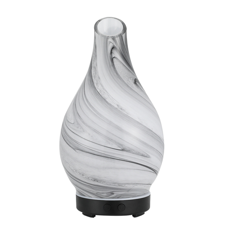 Aromatherapy Aroma Diffuser Essential Oil Humidifier LED Glass Marble