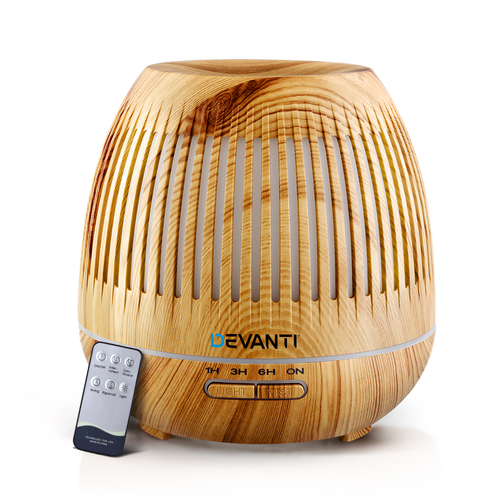 Aromatherapy Diffuser Aroma Essential Oils Air Humidifier LED Light 400ml